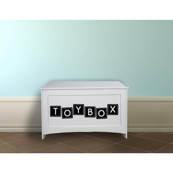 Blocks Lego Toy Chest Toy Box Toys Label Sticker Art Decal for Kids Room Playroom Playground Playhouse Nursery Kindergarten House Fun Home Decor Stickers Wall Art Vinyl Decoration Size (32x40 inch)