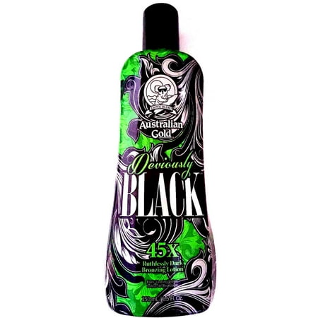 Australian Gold Deviously Black 45X Dark Bronzer Indoor Tanning Bed (Best Indoor Tanning Bed Lotion)