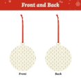 thumbnail image 2 of Cauagu White And Gold Geometry Pattern Acrylic Christmas Pendant,1-Pack Christmas Ornaments Xmas Tree Decor Christmas Décor with Ribbon Cute Tree Hanging for Party Favors-Round Shape, 2 of 7