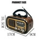 thumbnail image 3 of Retro FM/AM/SW Radio Full Band Portable Radio Receiver Wireless Bluetooth Speaker MP3 Player Suppo, 3 of 5