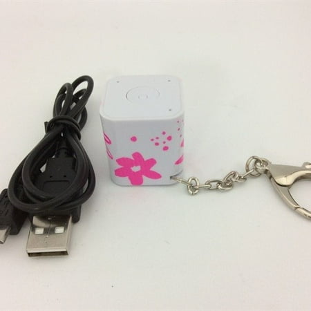 - Refurbished Ashley Mary Keychain Bluetooth Flowers Speaker - Pink