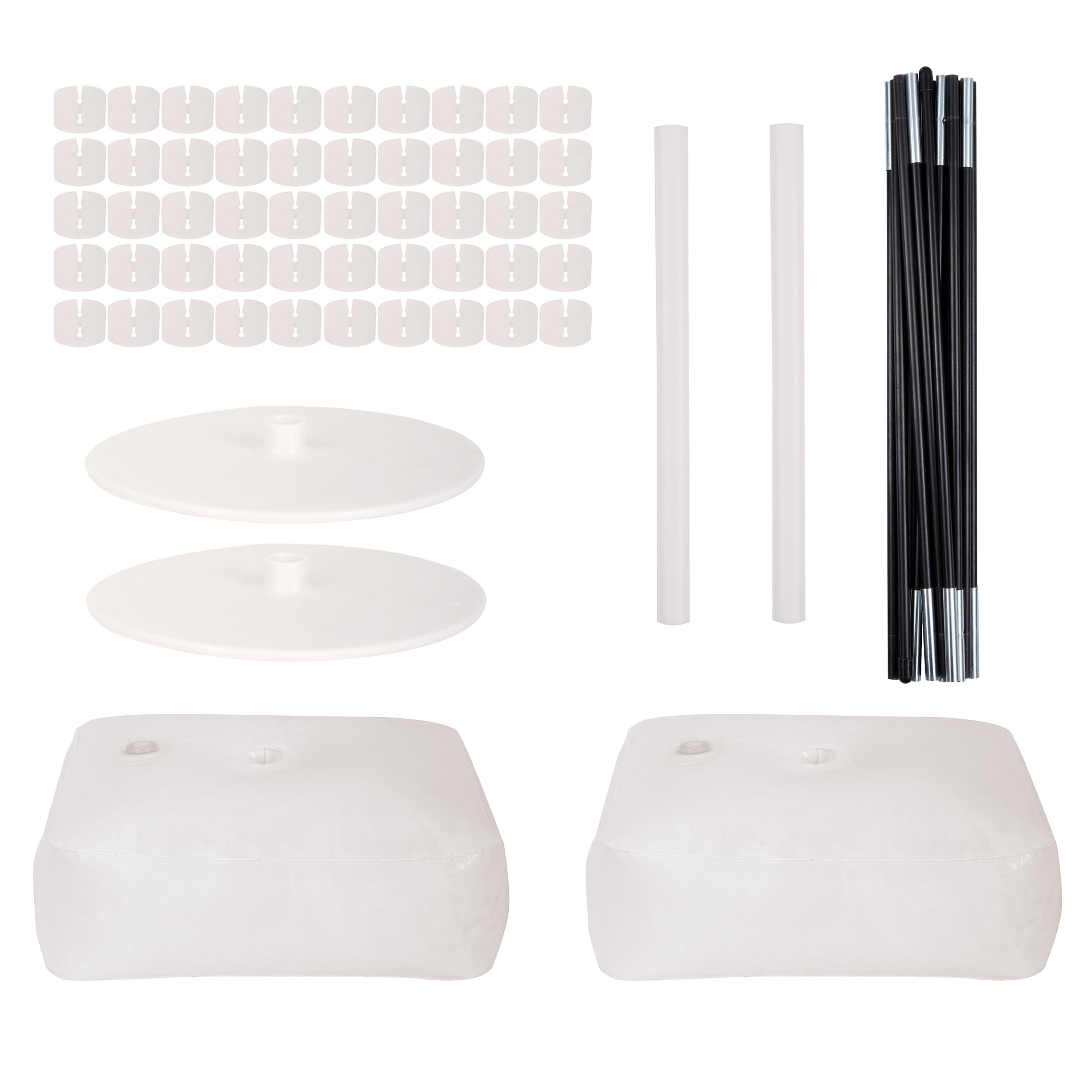 Gold, White, and Silver Balloon Arch Kit Frame, 73 Pieces, by Way To Celebrate