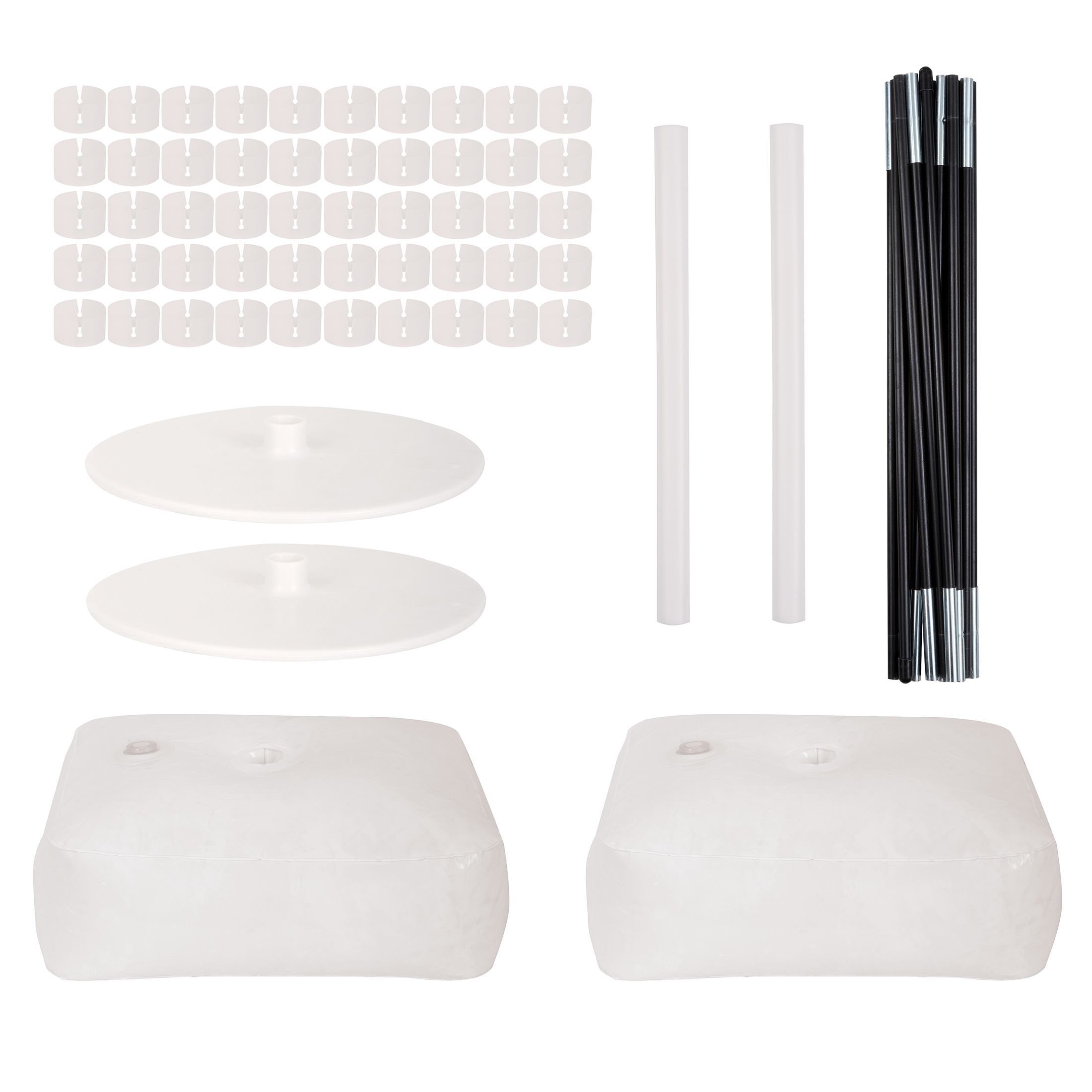Way to Celebrate Balloon Arch Kit Frame, Gold, White & Silver, 73 Pieces photo 2