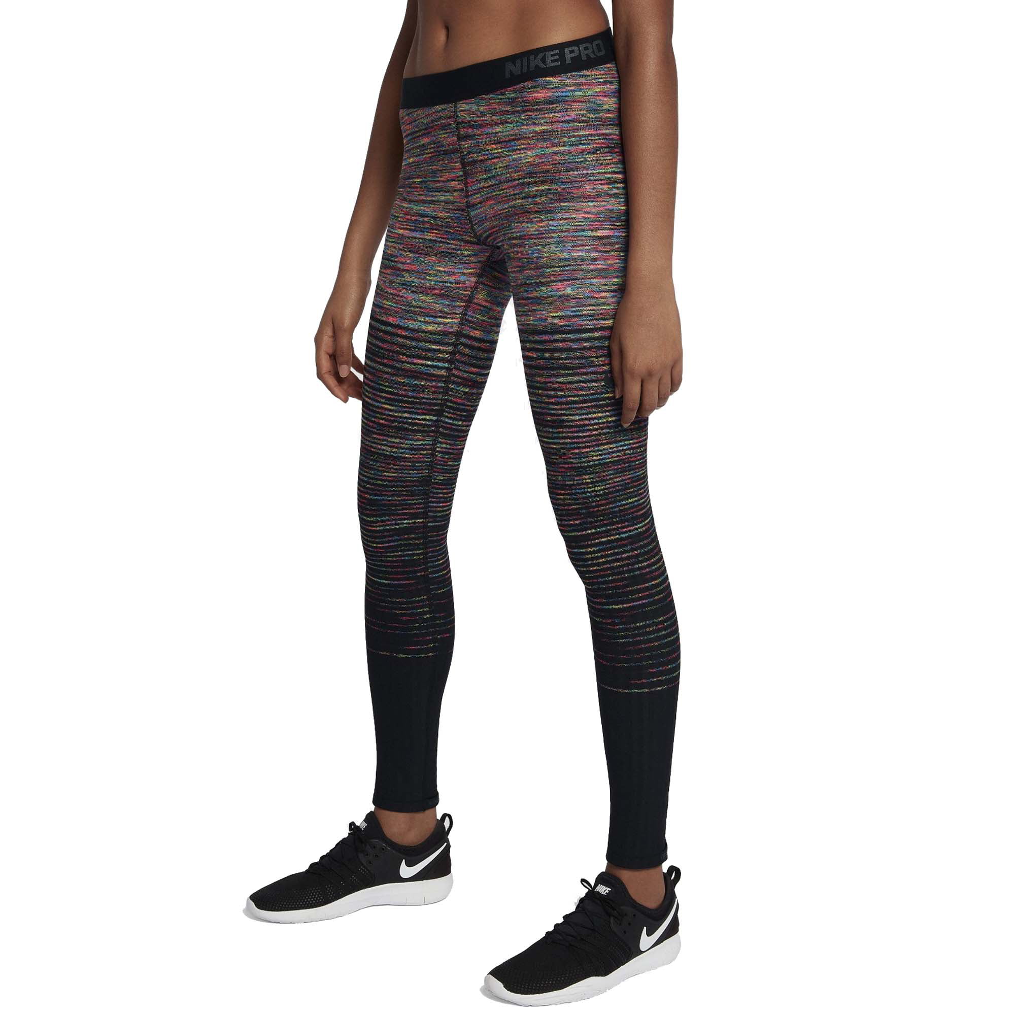 Nike Women's Hyperwarm Brushed Training Tights (Black/Multi