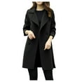 thumbnail image 1 of Womens Autumn Winter Jacket Casual Outwear Cardigan Slim Coat Overcoat, 1 of 6
