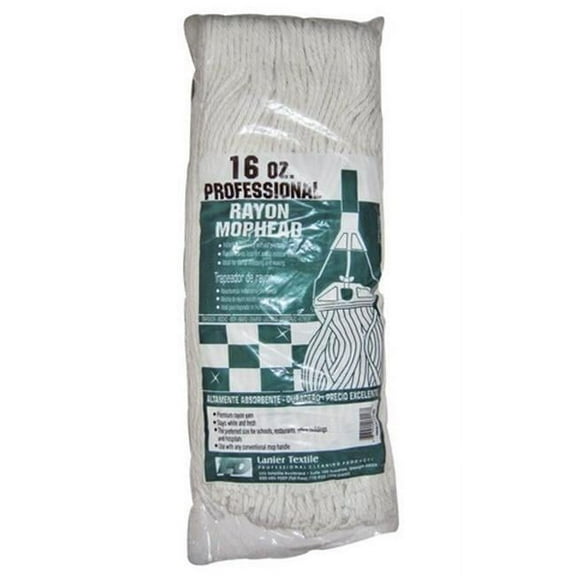 Lanier 111-RAY-16 16 oz Cut End Rayon Mop Head - pack of 6