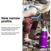 Klean Kanteen Kid Classic Narrow 12oz Stainless Steel Water Botle with Sippy Cap - Sparkling Grape