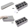 thumbnail image 3 of Caja de almacenamiento de cartón de 560 g (embalaje ligero) - juego de cuatro piezas gris Xemadio 2035237-1, 3 of 9