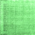 thumbnail image 1 of Ahgly Company Indoor Square Abstract Emerald Green Contemporary Area Rugs, 4' Square, 1 of 4