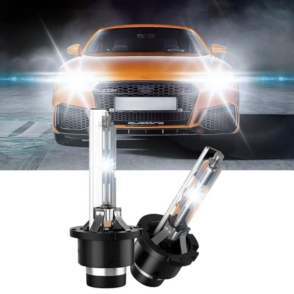 Nilight D4S HID Bulbs, 6000K Diamond White Replacement Super Bright High Low Beam D4S HID Headlight Bulb, 2 Pcs