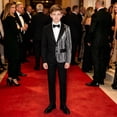 thumbnail image 6 of DJDLJWCJ Kids Boys Stage Performance Suit 2 Piece Sequins Blazer and Pants Set Sparkly Formal Wear for School Black Size 10, 6 of 9