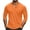 Orange, variant on Ohufall Men's Long Sleeve Henley Shirts Fashion Stretchy Loose Button Round Neck Top Plus Size Solid Casual Pullover T-shirt Lightweight Comfy Quick Drying Shirts for Men