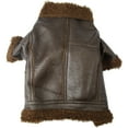thumbnail image 3 of Chaqueta de cuero para perro NikouMX Abrigo de cuero de invierno para perro, 3 of 8