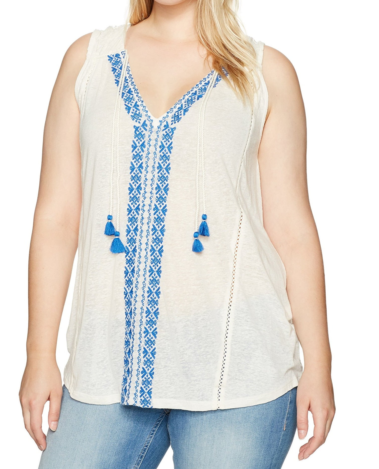 Lucky Brand - Lucky Brand NEW White Ivory Womens Size 1X Plus ...