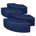 thumbnail image 2 of Regency Aurora Curved Vinyl Ottoman (Set of 4)- Naval Blue, 2 of 2