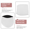 thumbnail image 3 of OUNONA Sublimation Neoprene Goblet Sleeves for Protection White Reusable DIY Blank Wine Glass Covers, 3 of 6