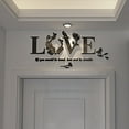 Stylish Removable 3D Leaf Love Wall Sticker Art Decals Bedroom Decor
