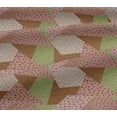 thumbnail image 5 of oneOone Viscose Jersey Pink Salmon Fabric Triangle Geometric Sewing Craft Projects Fabric Prints By Yard 60 Inch Wide, 5 of 5