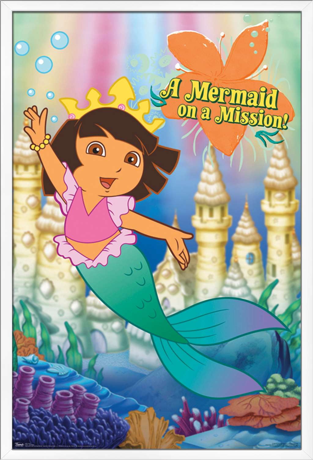 Nick Jr Dora The Explorer - Mermaid Poster - Walmart.com - Walmart.com