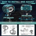 thumbnail image 2 of Motorcycle Auxiliary LED Light Driving Spotlights with Mount Brackets, 2 of 5