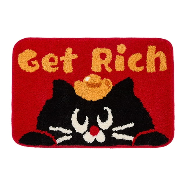 zhangmingg Funny Welcome Doormat Soft Decorative Rug for Indoor Outdoor Party Daily Use