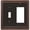 Aged Bronze, variant on Amerelle 94TTBB Continental Wallplate, 2 Toggle, Cast Metal, Brushed Brass, 1-Pack