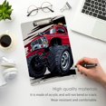 thumbnail image 2 of FMSHPON Red Monster Truck Car Clipboard Hardboard Wood Nursing Clip Board and Pull for Standard A4 Letter 13x9 inches, 2 of 2