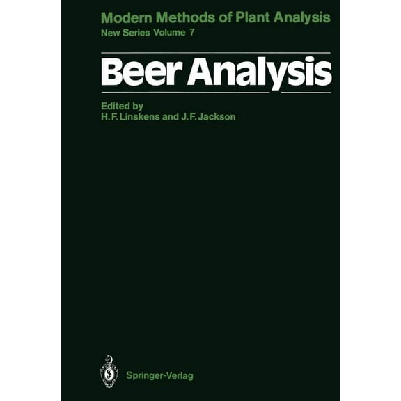 Molecular Methods of Plant Analysis Beer Analysis, Book 7, (Paperback)
