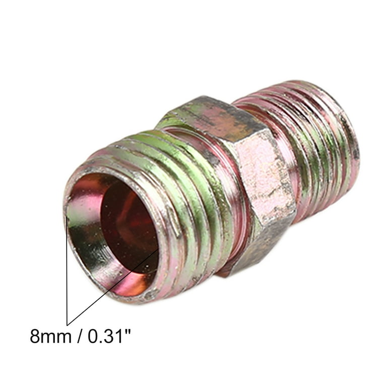 5pcs M12 x 1.25mm to M14 x 1.5mm Car Straight Pipe Fitting  
