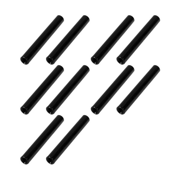 10Pcs M3 x 37mm Round Aluminum Column Alloy Standoff Spacer Stud Fastener Black