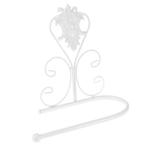 Retro Bathroom Accessories Solid Brass Antique Brass Finished Toilet Roller Paper Holder Lavatory Accessories (White)