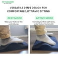 thumbnail image 4 of 2-in-1 Portable Foot Rest Pro - Extra Large - Improve Circulation & Relax Exercise Massage Foot Under Desk Work Office Chair, Gaming Chair & Home (Gray), 4 of 7