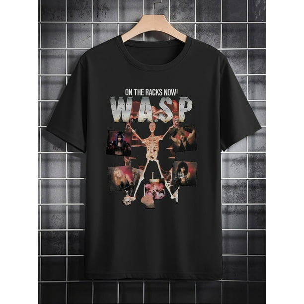 Vintage Band Men's Casual Crew Neck T-Shirt, Print Design Men's Top, Gift for Men