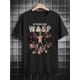 thumbnail image 1 of Vintage Band Men's Casual Crew Neck T-Shirt, Print Design Men's Top, Gift for Men, 1 of 6