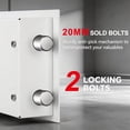 thumbnail image 5 of Tigerking 0.5 Cu.ft. Safe Box, Money Lock Safes with Digital Keypad, Security Safe for Home Office Hotell, White, 5 of 7