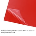 thumbnail image 5 of Unique Bargains Feuille de Filtre Gel PVC 11,7 par 8,3 Pouces Rouge Clair pour Studio Photo, Lot de 9, 5 of 5
