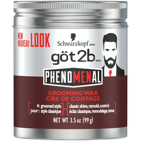 Got2b PhenoMENal Grooming Hair Wax, 3.5 Ounce (Best Smelling Hair Wax)