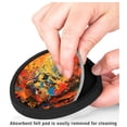 thumbnail image 3 of Silicone Non-Slip Drink Coasters with Removable Printed Absorbent Felt Pad - Set of 4 - Drummer Painting, 3 of 3
