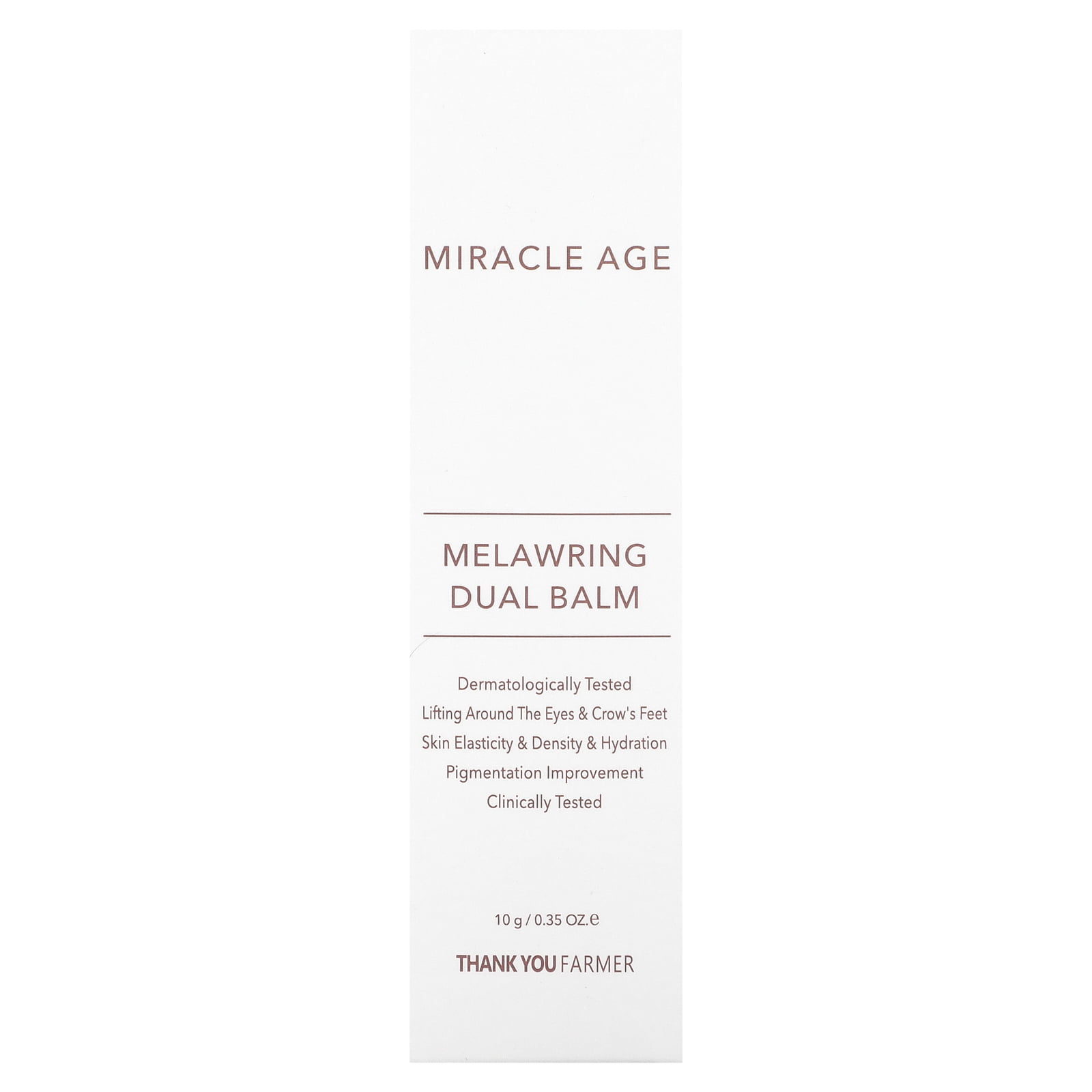 THANKYOU FARMER Miracle Age Melawring Dual Balm, 0.35oz (10g), Korean Wrinkle Balm Stick, Korean Eye Cream for Face