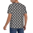 thumbnail image 2 of Zufioo Bowling Pins Print Men's Baseball Short Sleeve, Moisture Wicking Button-Down Hip Hop Tee-XX-Large, 2 of 7