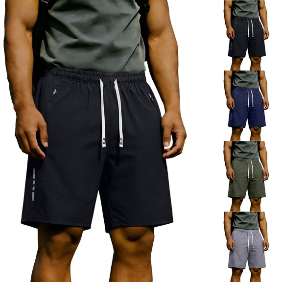 Admvng Mens Shorts Athletic Workout Basketball Running Casual Lounge Shorts with Pockets
