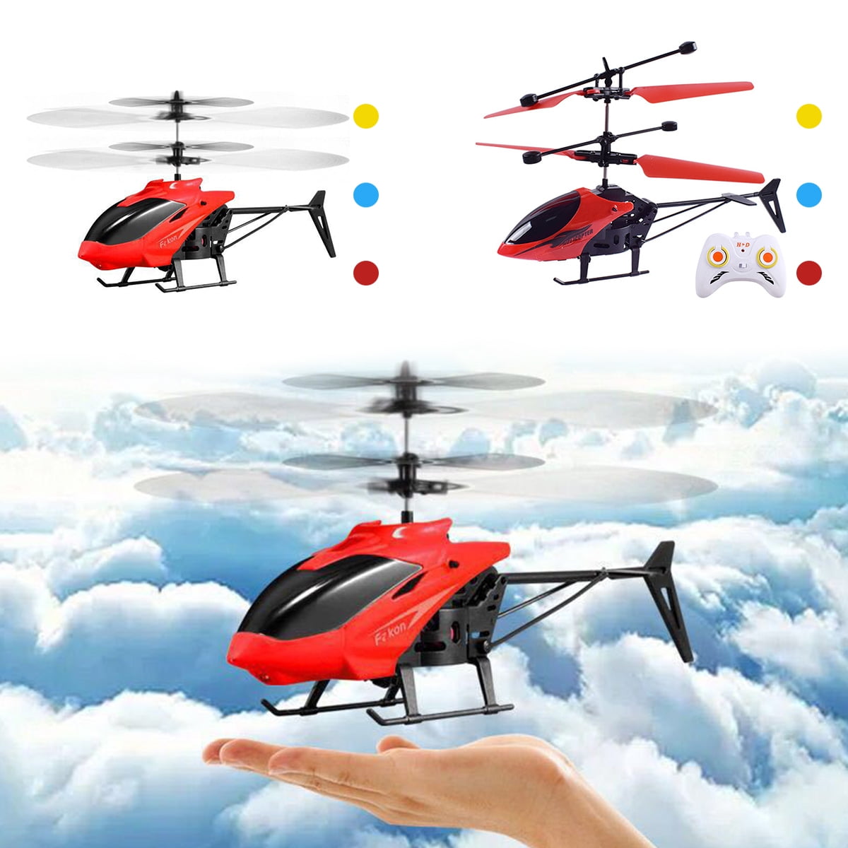 Balloon Helicopter Flying Toy Outdoor Play Kid Airplane UFO Frisbee Boomerang _^ 