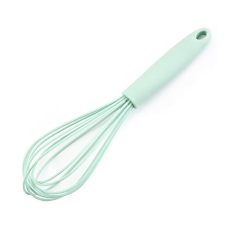 

Non-Stick Silicone Whisk Cookware Chef Aid Mini Balloon Whisk Sauces Eggs Beater Multi-Functional Food Preparation Equipment Cooking Utensils for Kitchen Home Use Green