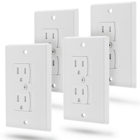 Fosmon Self Closing Outlet Cover 3 Pack Baby Guard Self Closing Outlet Cover 3 Pack Fosmon Baby Guard Standard Wall