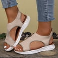 thumbnail image 2 of Dakaela Women Walking Sandals Arch Support Orthotic Non Slip Casual Sport Sandal Open Toe Slingback Summer Beach Running Shoes Khaki 7.5, 2 of 8