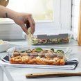 thumbnail image 2 of FineDine Superior Glass 2.2 Liter Casserole Dish Set w/ Locking Lid, 2-Pack, 2 of 7