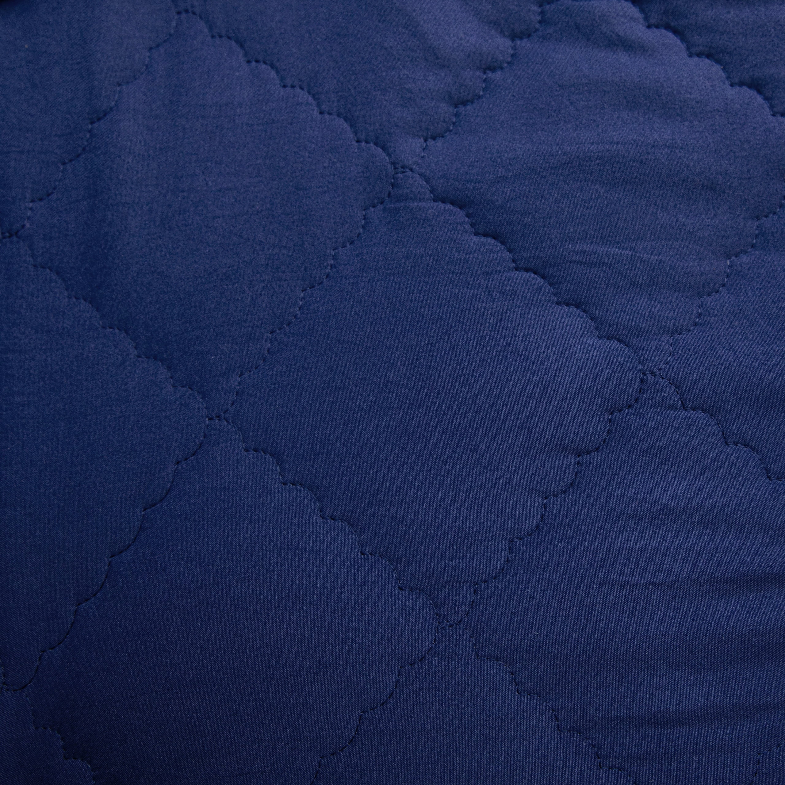 Flxxie Microfiber Toddler Bedding Set, Soft and Easy Care Crib Sheet Set, Includes Quilted Comforter, Flat Top Sheet, Fitted Sheet, Envelope Pillow Case for Boys and Girls, Navy Blue, 4 Pieces