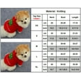 thumbnail image 5 of Spencer Pet Dog Christmas Pompon Hoodie Outfit Jacket Cat Puppy Clothes Winter Sweater for Small Medium Dogs, 5 of 5