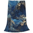 thumbnail image 2 of Pofeuu Golden Blue Mountains Print Ultra-Soft Micro Fleece Blanket,for Bed Or Sofa,All Season Throw Blankets Flannel Blanket-80"x60", 2 of 7
