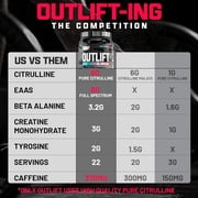 Nutrex Research Outlift Clinical - Clinically Dosed Pre Workout Powder with Creatine, 8G Citrulline, EAA - Energy, Performance, Pump Preworkout Supplement for Men & Women (22 Servings, Fruit Punch)